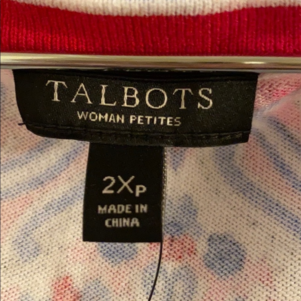 Talbots printed cardigan - Picture 3 of 4